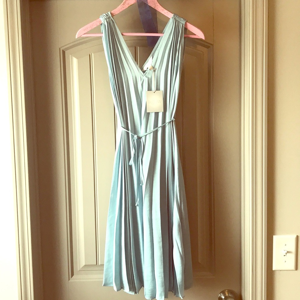 Maternity pleated dress